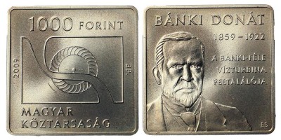 1000 forint Bánki Donát 2009 BU